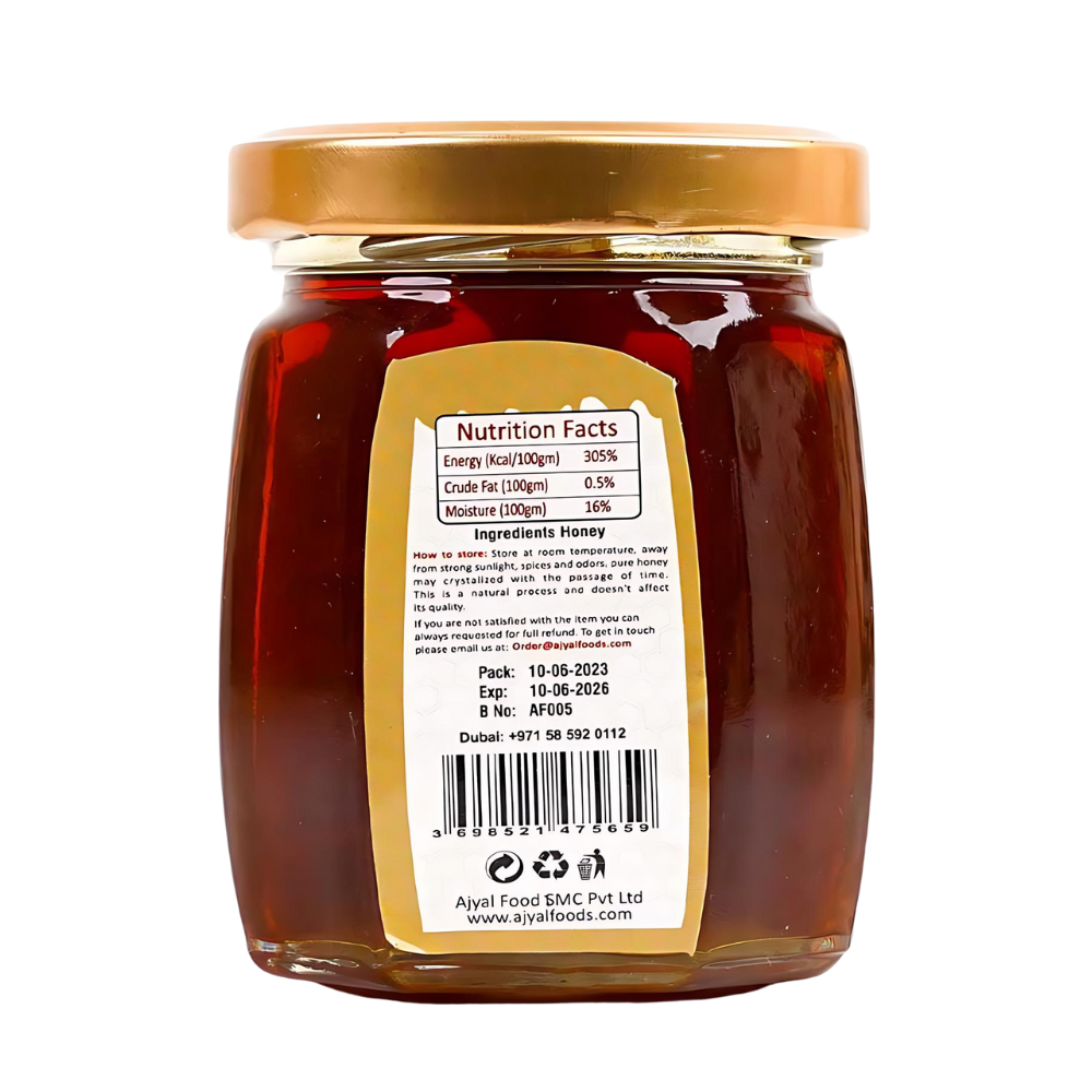 organic natural honey, wild honey, small bee honey